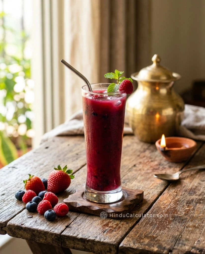 Refreshing 5 Minutes Berry Juice for Vrat - Fasting