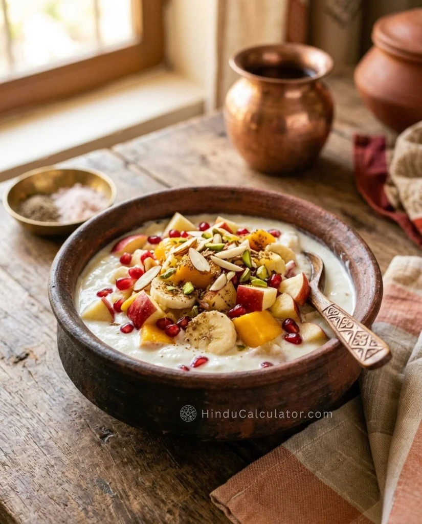 Healthy & Filling Dahi Fruit Salad for Vrat - Fasting