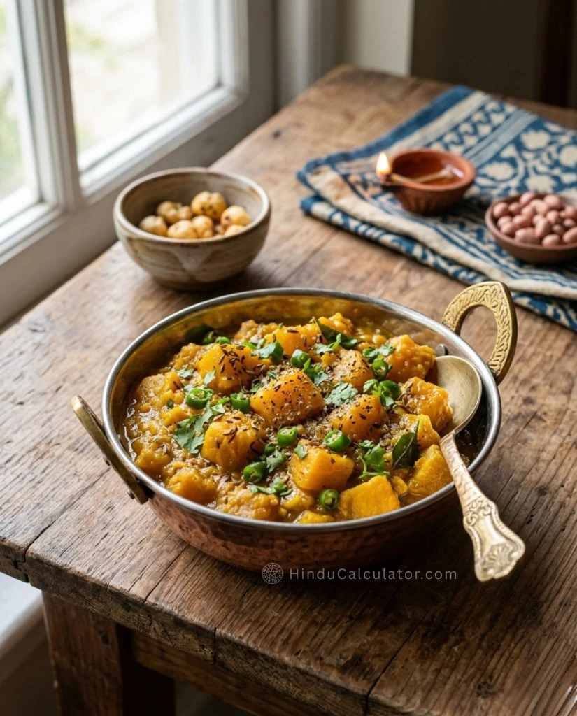 Easy & Simple Kaddhu Ki Sabzi - Pumpkin Curry for Vrat - Fasting