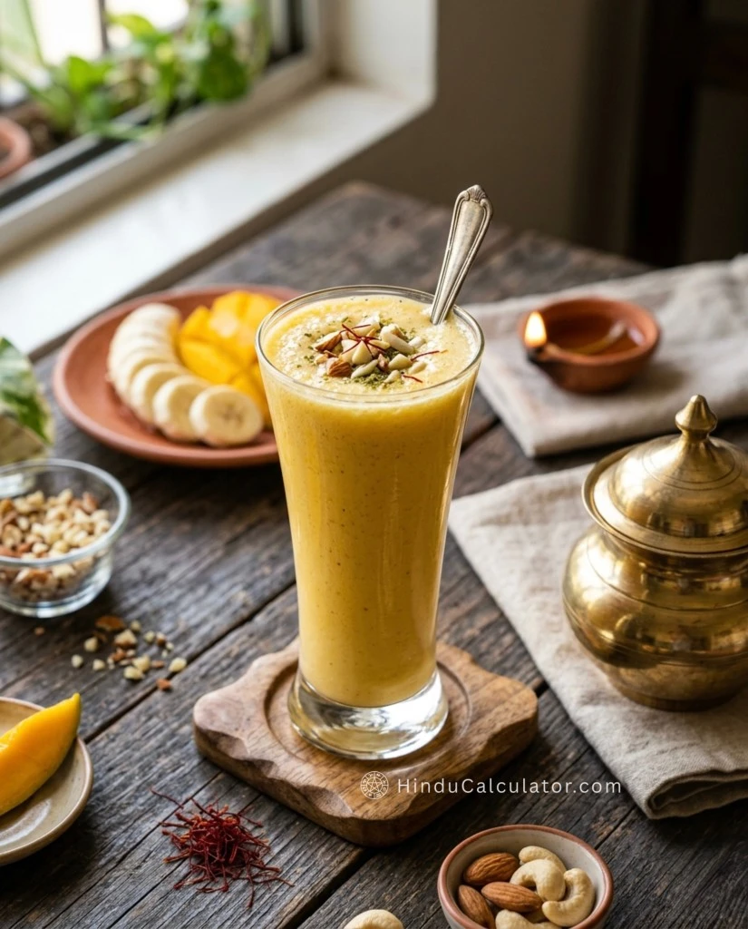 Quick & Filling Mango Banana Shake for Vrat - Fasting